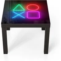 DEQORI Couchtisch 'Playstation Elemente', Glas Beistelltisch Glastisch modern