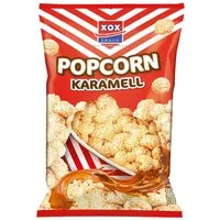 XOX Knabberei, XOX Popcorn suess Karamell knusprig zart mit feiner Karamellnote 200g