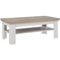 freiraum Couchtisch ILOPPA, mit Ablage, in Schnee / Nelson Eiche Dekor - 120,6x45,3x60,4cm (BxHxT)