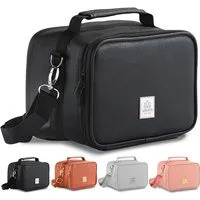 UMAMI Kühltasche 4L, Lunchbag für Arbeit, Reisen, Büro, Picknick, Mini-Lunchbag Isoliert aus veganem Leder, Faltbare Lunchtasche