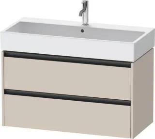 Duravit Ketho.2 Waschtischunterbau wandhängend Taupe Matt 984x460x549 mm - K25278091910000 K25278091910000