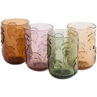 Next Tumbler-Glas 4er-Pack Trinkgläser mit gepresstem Design, Hamish, 1-tlg., Glas
