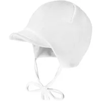 MAXIMO Jerseymütze BABY-Mütze, Flatlock-Einsatz Schild (1-St) Baumwolljersey