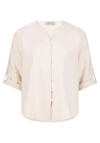 CARTOON - Bluse mit 3/4-Arm beige - Gr. - 42