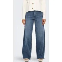 ONLY High-waist-Jeans ONLMADISON – High-Waist-Jeans mit modischen Abriebeffekten Abriebeffekte, casual, weit, Denim