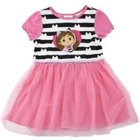 Dreamworks Gabby’s Dollhouse Jerseykleid Mädchen Kleid Baumwolle Sommerkleid (Packung)