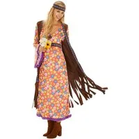 dressforfun Hippie-Kostüm Frauenkostüm Mrs. Peacemaker, Langes, schönes Kleid