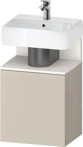 Duravit Qatego Waschtischunterbau wandhängend Taupe Supermatt 440x350x645 mm - QA4076L84830000 QA4076L84830000