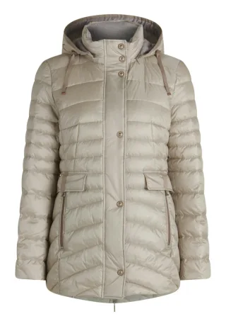 Gil Bret - Gesteppte Jacke mit Kapuze beige - Gr. - 40