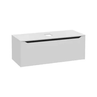 VitrA New Integra Square Waschtischunterschrank (Aufsatzwaschtisch) mit 1 Vollauszug 120 Matt,80297 80297