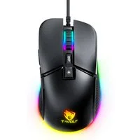 S&T Design RGB Gaming Maus Schwarz Kabelgebunden Leicht 13 RGB Lichtmodi Gaming-Maus (kabelgebunden, 7200 dpi, Ergonomisch, optische Maus, USB Plug & Play, Windows 11 & MacOS)