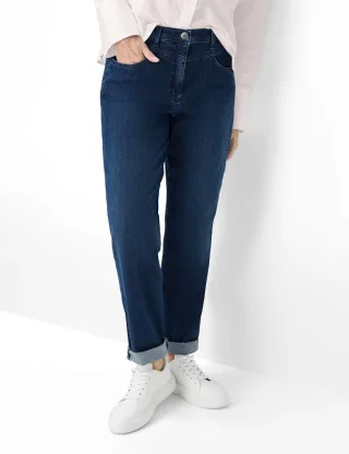 Raphaela by Brax Damen Five-Pocket-Hose Style CAREN NEW STONED SLIGHTLY USED, denim blau, Gr. 44K