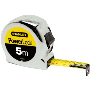 STANLEY Bandmaß Micro Powerlock Länge 5 m Breite 19 mm - 0-33-552