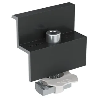 Fischer Endklemme vormontiert PM F 40 Aluminium schwarz - 513854