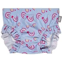 Sterntaler® Badehose UV-Schutz 50+ Badehose Regenbogen (1-St) Badehose Regenbogenmuster, Volants & Kordel, Windeleinsatz bis 86/92
