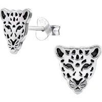 Monkimau Ohrring-Set Tiger Ohrringe aus 925 Silber, Hypoallergen