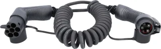 efuturo Spiralladekabel Typ 2 auf Typ 1 Stecker, 1 Phase, bis zu 3,7 kW, 16 A, 230 V, Mode 3, 5m - 117.7310