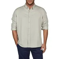 riverso Langarmhemd Herren Leinen Hemd RIVFabrizio Regular Fit (1-tlg)