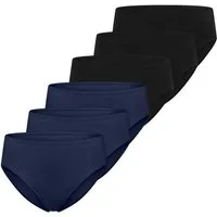 Schiesser Hüftslip 6er Pack Essentials Cotton (Spar-Set, 6-St) Slip - Baumwolle - Atmungsaktiv - Optimale Passform