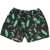ABRAXAS Badehose Abraxas Herren Badeshorts Hawaii Schwarz-Grün ? Große Größen Badehose
