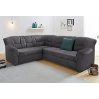 DOMO collection Ecksofa SARAFINA 240x190 cm, auch mit Federkern für mehr Sitzkomfort!, whlw. mit Bettfunktion, elegantes Design, L-Form