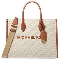 MICHAEL KORS Handtasche Michael Kors Mirella Tote Bag Medium Vanilla Crossbody Coinpouch