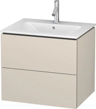 Duravit L-Cube Waschtischunterbau wandhängend Taupe Supermatt 620x481x550 mm - LC624008383 LC624008383