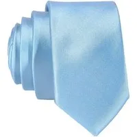 DonDon Krawatte schmale Krawatte 5 cm unifarben (Packung, 1-St., 1x Krawatte) matt, glänzend, gestreift, Seidenlook