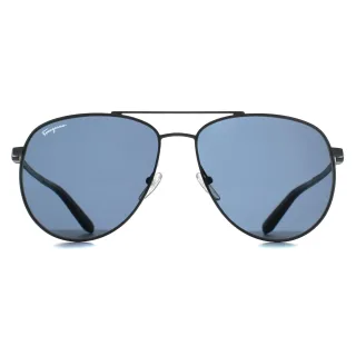 Salvatore Ferragamo SF157S 015 dunkle Sonnenbrille aus Rotguss blau