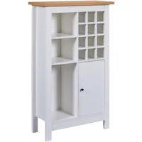 Inter Link Highboard Enoli, mit 12 Flaschenfächern & Stauraum, Hochschrank, modern (1 St), Hochkommode, Weinschrank, Weinregal, BxTxH: ca. 76,8 x 33 x 124,4 cm