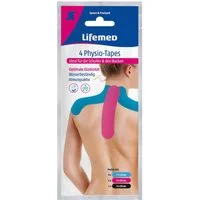 LifeMed Wundpflaster 4 Lifemed Physio-Tapes 20 cm x 5 cm farbig sortiert Nacken