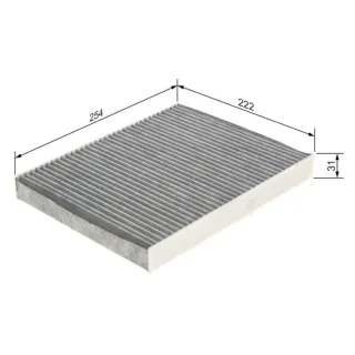 Bosch Aktivkohle-Innenraumfilter Audi Seat Skoda VW 1987435596