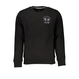 La Martina Schwarzer Baumwollpullover für Herren
