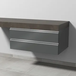 Sanipa Unterschrank 2morrow (L2185) 340x800x520 Anthrazit-Glanz, L218579 L218579