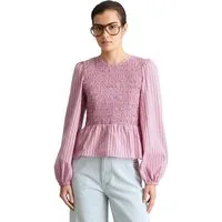 Marc O'Polo DENIM Langarmbluse mit gesmoktem Oberteil