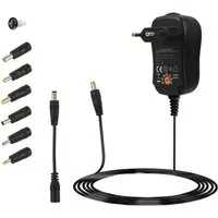 shop'n smile ideoon Universal Netzteil 3-12V 600mA 7,2W 6 Adapter & Pol-Wender Universal-Netzteil (doppelte/verstärkte Isolierung, Schaltnetzteil für Kleingeräte, Kabel)