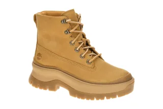 Timberland 0A295J EN1 Roxie Lane Mid Gelb Wheat Damen Stiefeletten Chunky Pro...