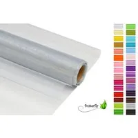 Creativery Stoff, 9m Rolle Organza 36cm CRYSTAL