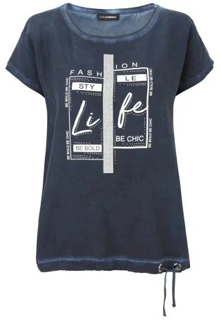 Doris Streich - Shirt marine - Gr. - 52