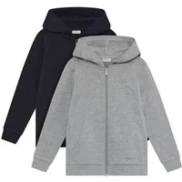 Minymo Sweatjacke MISweat Jacket (2-tlg) (2er-Pack) 2er Pack GemŸtliche Sweatjacken mit Kapuze