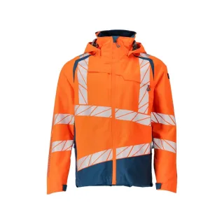 MASCOT Herren Hard Shell Jacke ACCELERATE SAFE Hi-vis Orange / Dunkelpetroleum L - 19301-231-1444-L