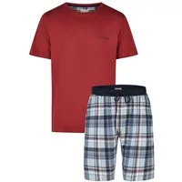 Phil & Co. Shorty Easy Sleep (Set, 2 tlg., 2-teilig) Herren Pyjama kurz Shorty Baumwolle Kurzarm Eingriffstaschen