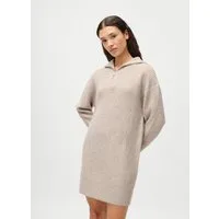 LeGer Strickkleid Noelia, LeGer by Lena Gercke Stehkragen mit Reißverschluss, Grobstrick