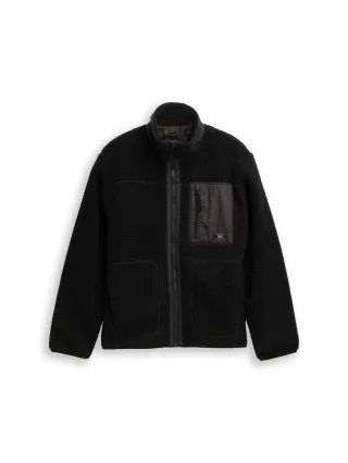 Denim Tom Tailor - Teddy Jacke mit Stehkragen black - Gr. - XL