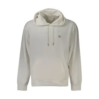 Calvin Klein Weißer Baumwoll-Herrenpullover