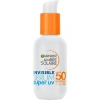 GARNIER Sonnenschutzpflege AMBRE SOLAIRE INVISIBLE SERUM SUPER UV LSF50+, leicht auftragbar, leicht, unsichtbar, pflegt