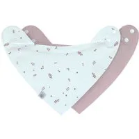 LÄSSIG Dreieckstuch Bandana, Berries, (Set, 2-St), für Babys, wasserdicht