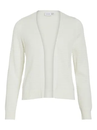 VILA - VILOLLO SHORT L/S KNIT CARDIGAN - NOOS White Alyssum - Gr. - XL