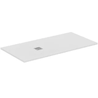 Ideal Standard Rechteck-Duschwanne Ultra Flat S + 1600x800mm Abl.55cm Mitte/Seite Weiss, T5602FR T5602FR