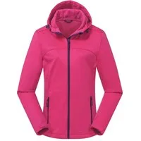 ATLASLAVA Softshelljacke Damen Wasserdicht Atmungsaktiv Leicht (1-St) Fleece Kapuze Übergangsjacke für Laufen Wandern